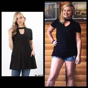 Black choker top- NEW NEVER WORN